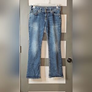 Silver Suki Mid Slim Boot Fluid Denim Jeans - SZ 30